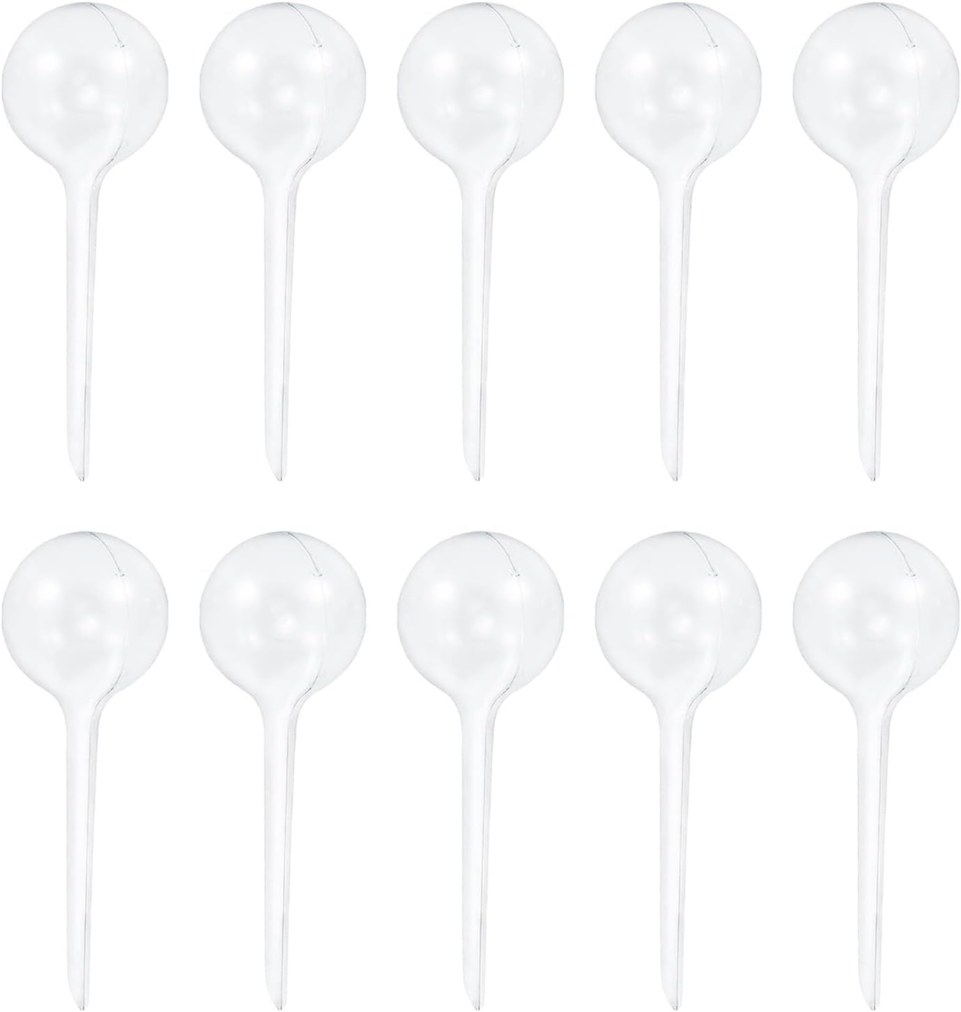 Ten-Pack Clear Watering Globes
