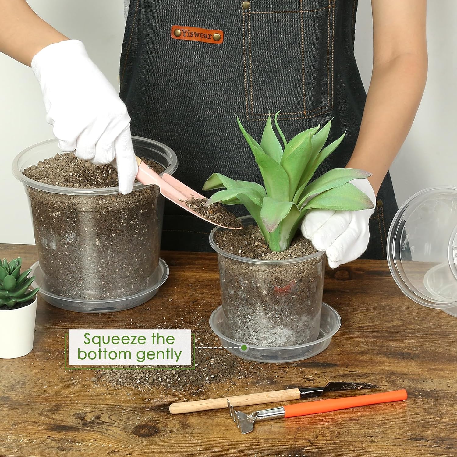 Twenty-Piece Clear Nursery Pot Set
